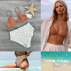 Billabong Sweet Oasis Tanlines high retro bikini size small